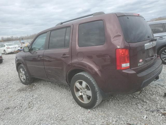 5FNYF4H56BB063231 - 2011 HONDA PILOT EXL BURGUNDY photo 2