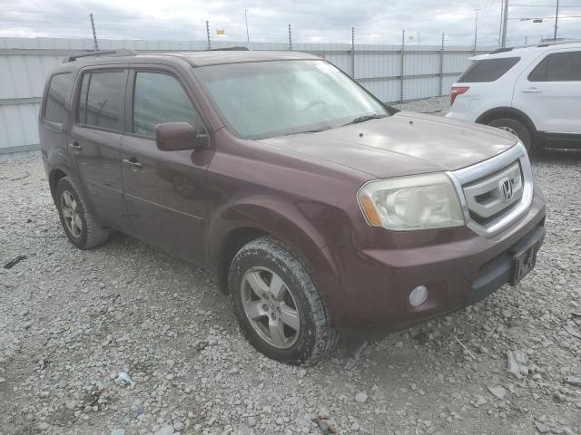 5FNYF4H56BB063231 - 2011 HONDA PILOT EXL BURGUNDY photo 4