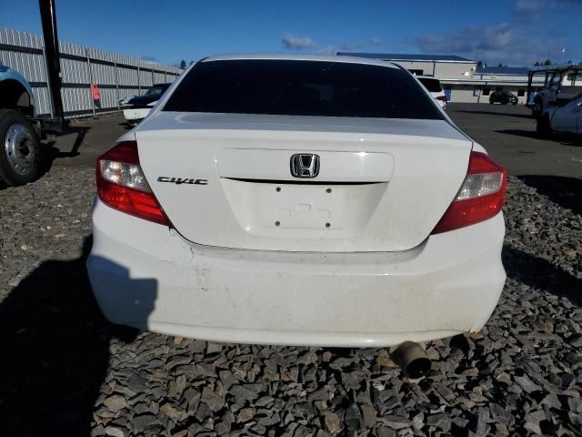 2HGFB2F55CH500465 - 2012 HONDA CIVIC LX WHITE photo 6