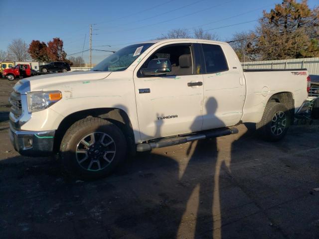 5TFUW5F11EX364150 - 2014 TOYOTA TUNDRA DOUBLE CAB SR/SR5 WHITE photo 1