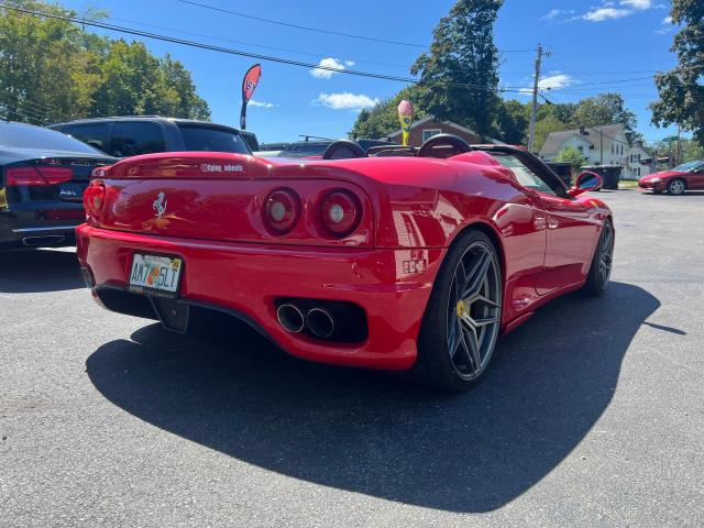 ZFFYT53AX20128438 - 2002 FERRARI 360 SPIDER RED photo 4