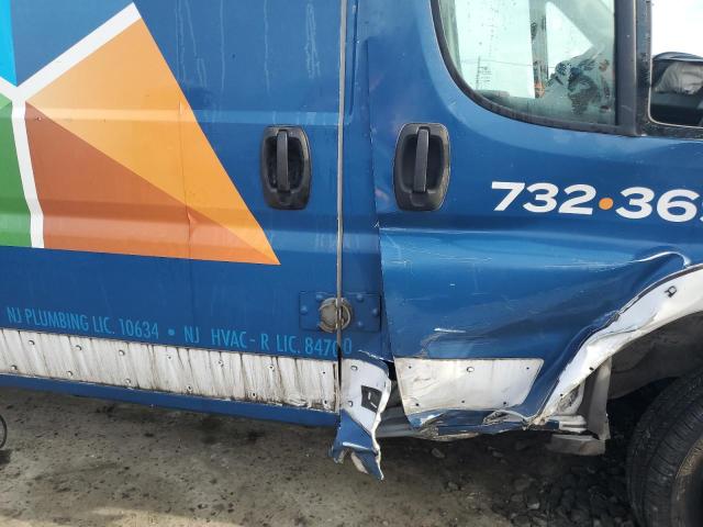 3C6URVJG9JE101313 - 2018 RAM PROMASTER 3500 HIGH ლურჯი ფოტო 10