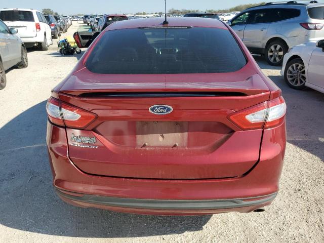 3FA6P0G73GR354863 - 2016 FORD FUSION S RED photo 6