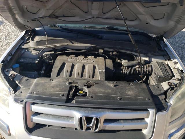 5FNYF18507B000261 - 2007 HONDA PILOT EXL SILVER photo 12