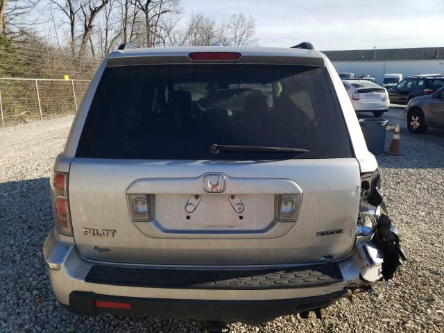 5FNYF18507B000261 - 2007 HONDA PILOT EXL SILVER photo 6