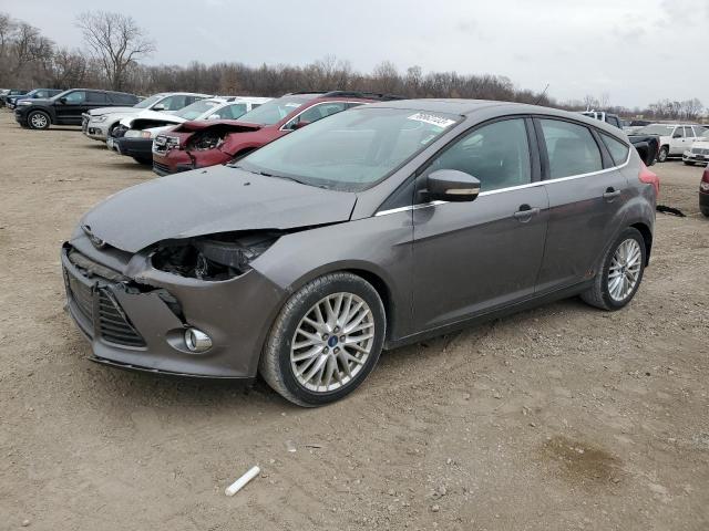 1FAHP3M27CL371922 - 2012 FORD FOCUS SEL GRAY photo 1