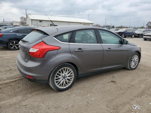 1FAHP3M27CL371922 - 2012 FORD FOCUS SEL GRAY photo 3