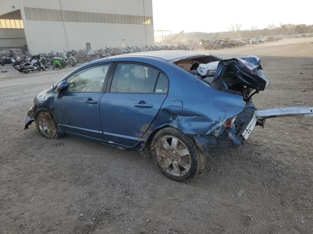 1HGFA16518L107781 - 2008 HONDA CIVIC LX BLUE photo 2