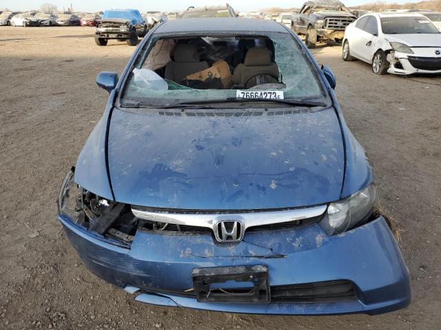 1HGFA16518L107781 - 2008 HONDA CIVIC LX BLUE photo 5