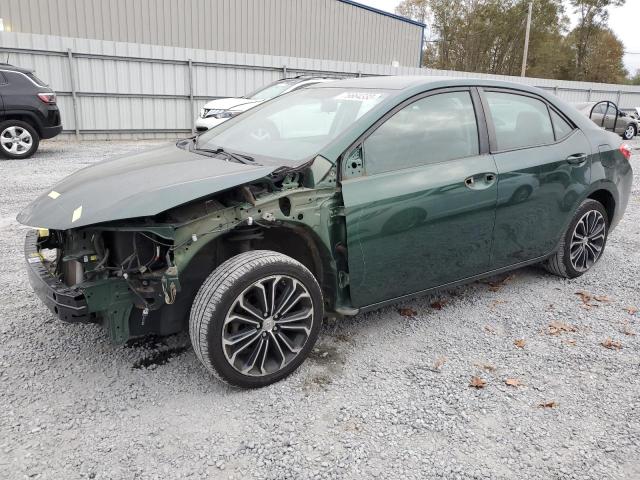 2T1BURHE3EC133480 - 2014 TOYOTA COROLLA L GREEN photo 1