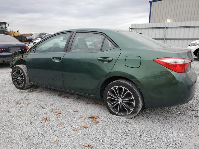 2T1BURHE3EC133480 - 2014 TOYOTA COROLLA L GREEN photo 2