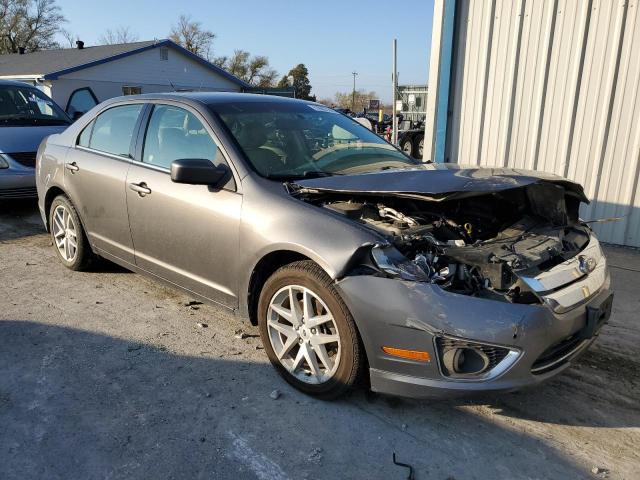 3FAHP0JG9CR146305 - 2012 FORD FUSION SEL GRAY photo 4