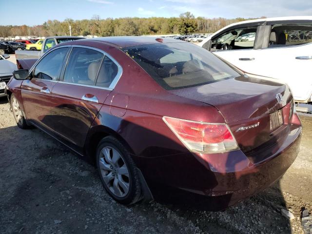 1HGCP36828A077161 - 2008 HONDA ACCORD EXL MAROON photo 2