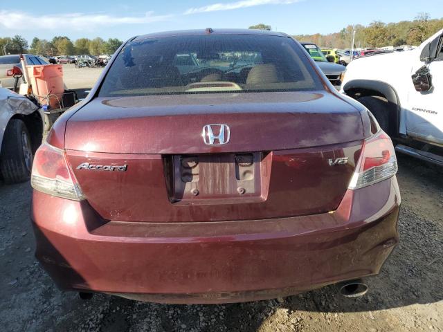 1HGCP36828A077161 - 2008 HONDA ACCORD EXL MAROON photo 6