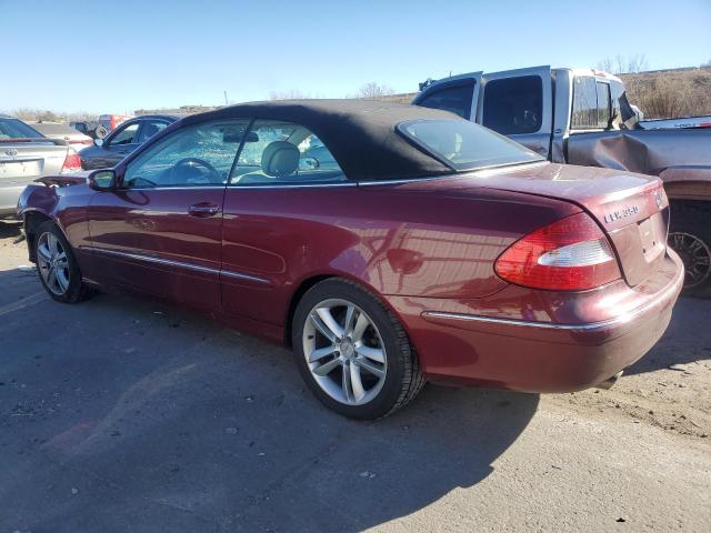 WDBTK56F77F233475 - 2007 MERCEDES-BENZ CLK 350 RED photo 2