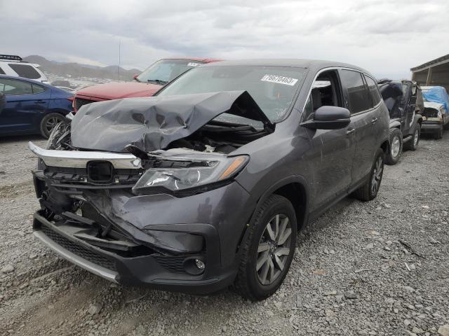 5FNYF6H55KB079545 - 2019 HONDA PILOT EXL GRAY photo 1