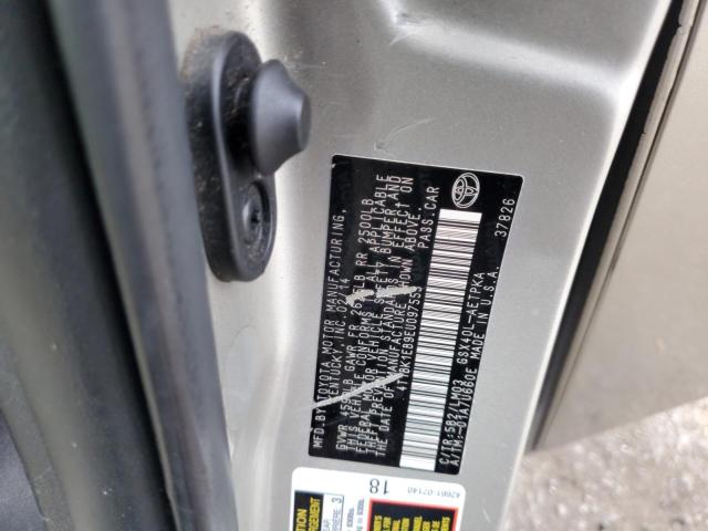 4T1BK1EB9EU097553 - 2014 TOYOTA AVALON BASE 金色 照片 12