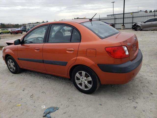 KNADE123086398090 - 2008 KIA RIO BASE ORANGE photo 2