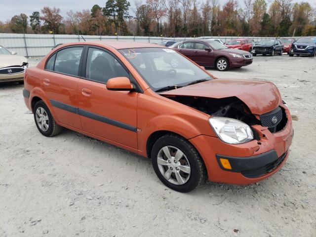 KNADE123086398090 - 2008 KIA RIO BASE ORANGE photo 4