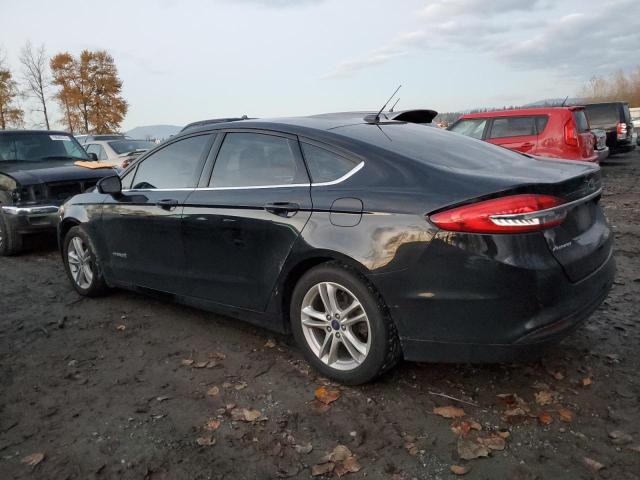 3FA6P0LU3JR212046 - 2018 FORD FUSION SE HYBRID BLACK photo 2