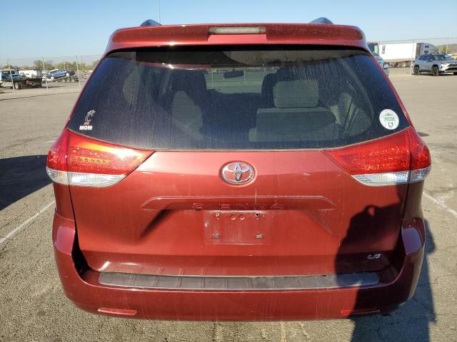 5TDKK3DC5CS246309 - 2012 TOYOTA SIENNA LE BURGUNDY photo 6