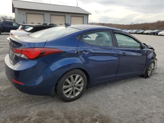 5NPDH4AEXGH660040 - 2016 HYUNDAI ELANTRA SE BLUE photo 3