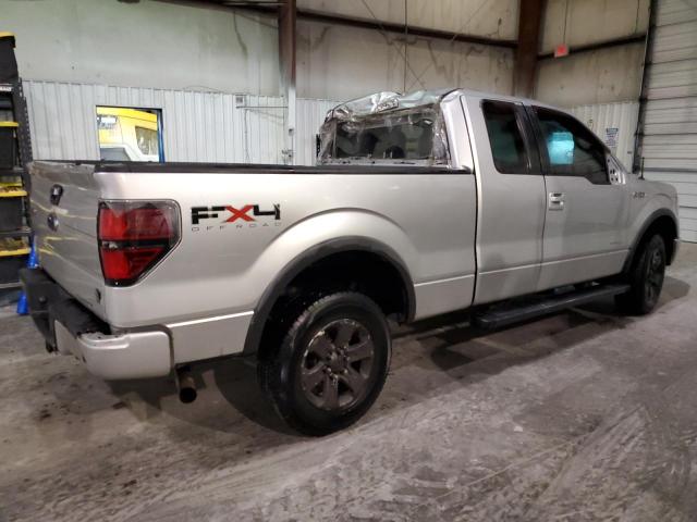 1FTFX1ET5BFC23732 - 2011 FORD F150 SUPER CAB SILVER photo 3