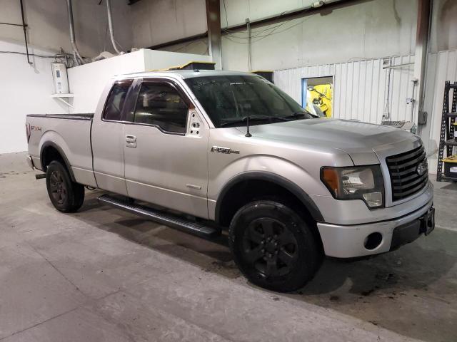 1FTFX1ET5BFC23732 - 2011 FORD F150 SUPER CAB SILVER photo 4