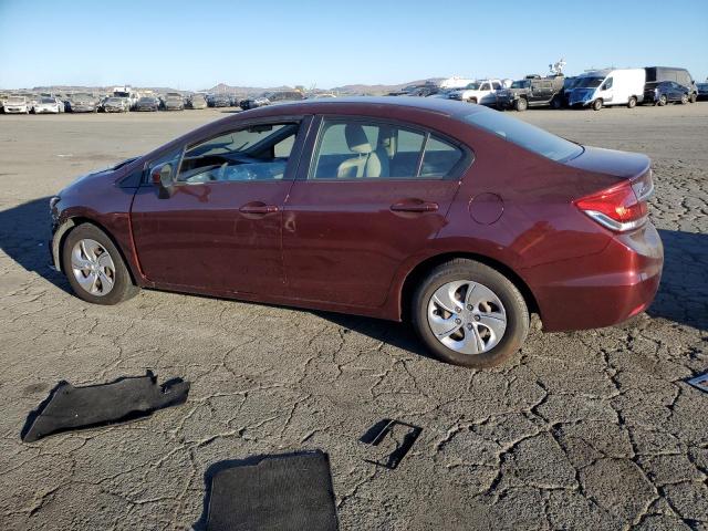 19XFB2F58EE222058 - 2014 HONDA CIVIC LX BURGUNDY photo 2