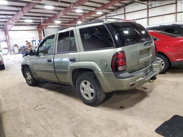 1GNDT13S632189457 - 2003 CHEVROLET TRAILBLAZE GREEN photo 2