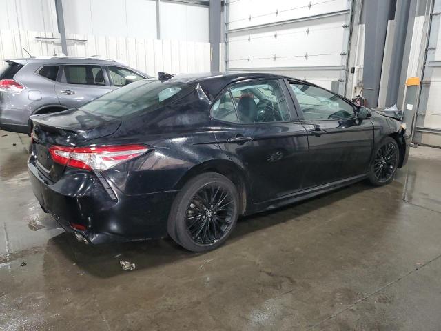 4T1B11HK5KU251010 - 2019 TOYOTA CAMRY L BLACK photo 3