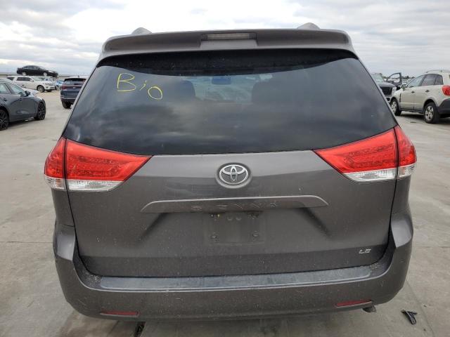 5TDKK3DC1ES453721 - 2014 TOYOTA SIENNA LE GRAY photo 6