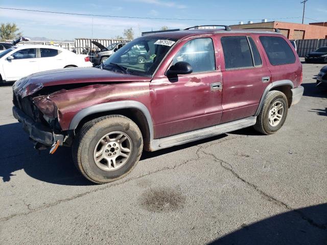 1D4HR38N23F562187 - 2003 DODGE DURANGO SPORT MAROON photo 1