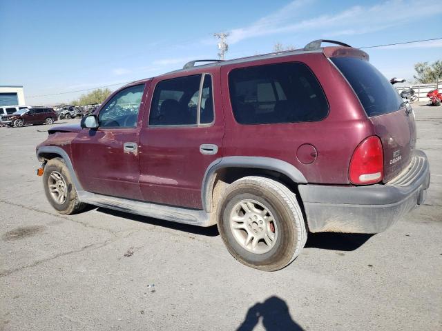 1D4HR38N23F562187 - 2003 DODGE DURANGO SPORT MAROON photo 2