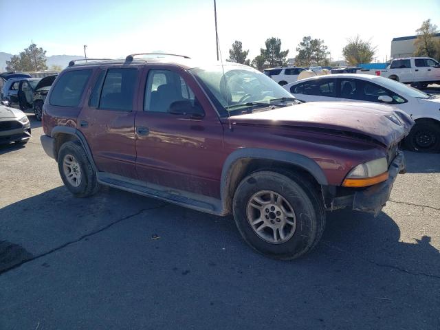 1D4HR38N23F562187 - 2003 DODGE DURANGO SPORT MAROON photo 4