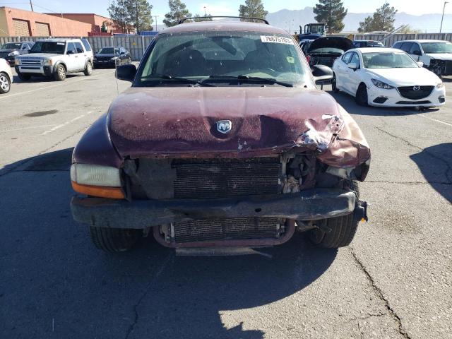 1D4HR38N23F562187 - 2003 DODGE DURANGO SPORT MAROON photo 5