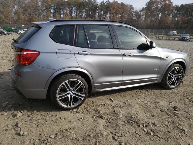 5UXWX9C57F0D47336 - 2015 BMW X3 XDRIVE28I GRAY photo 3