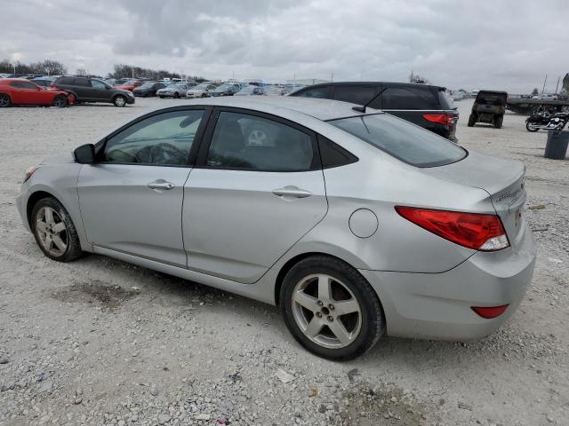 KMHCT4AE1DU539937 - 2013 HYUNDAI ACCENT GLS SILVER photo 2