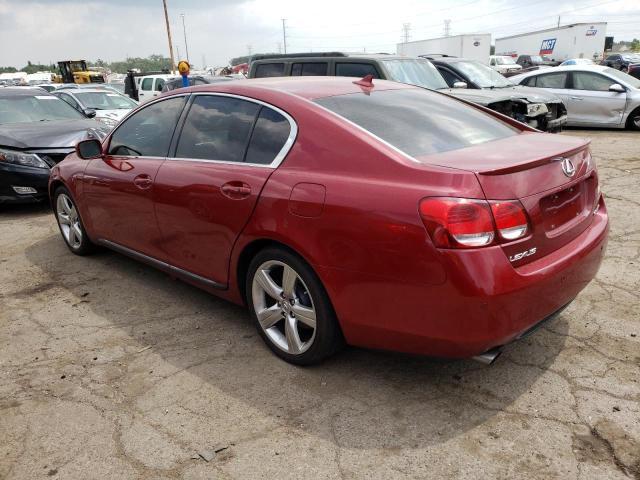 JTHBE96S070012133 - 2007 LEXUS GS 350 RED photo 2