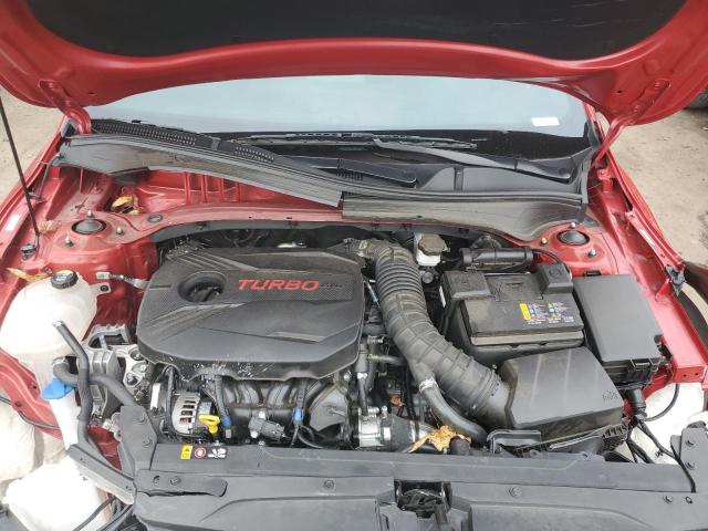 3KPF44AC7NE458065 - 2022 KIA FORTE GT RED photo 11