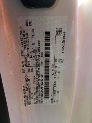 1FTBF2AA9PED32185 - 2023 FORD F250 SUPER DUTY 白色 照片 12