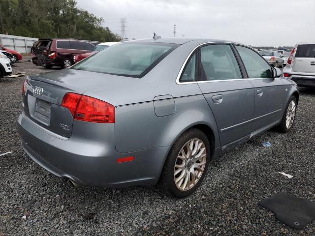 WAUDF78E78A133494 - 2008 AUDI A4 2.0T QUATTRO GRAY photo 3