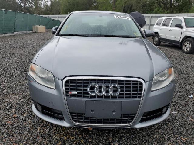 WAUDF78E78A133494 - 2008 AUDI A4 2.0T QUATTRO GRAY photo 5