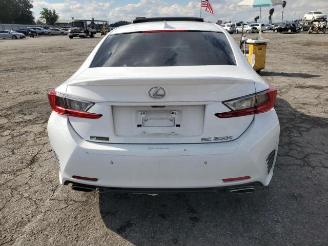 JTHHA5BC5G5001953 - 2016 LEXUS RC 200T WHITE photo 6