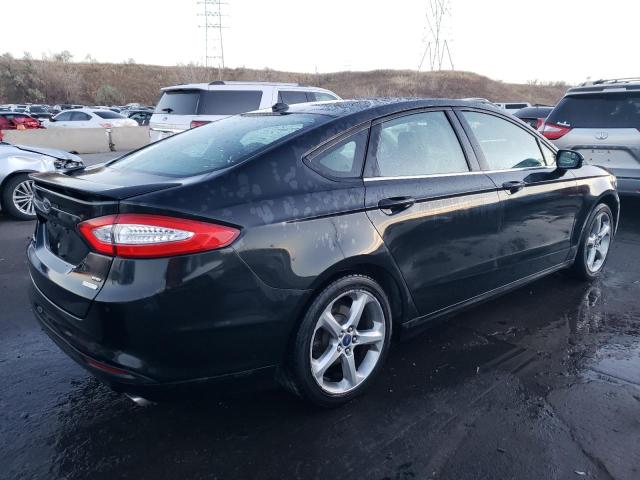 3FA6P0HR2DR343896 - 2013 FORD FUSION SE BLACK photo 3