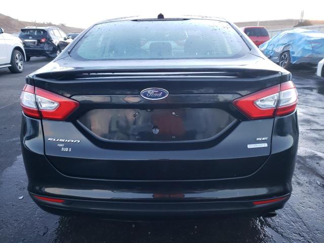 3FA6P0HR2DR343896 - 2013 FORD FUSION SE BLACK photo 6