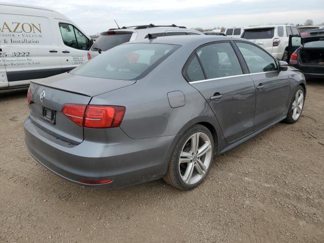 3VW4T7AJ3FM345213 - 2015 VOLKSWAGEN JETTA GLI GRAY photo 3