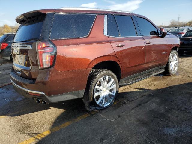 1GNSKTKL8NR202932 - 2022 CHEVROLET TAHOE K1500 HIGH COUNTRY BROWN photo 3