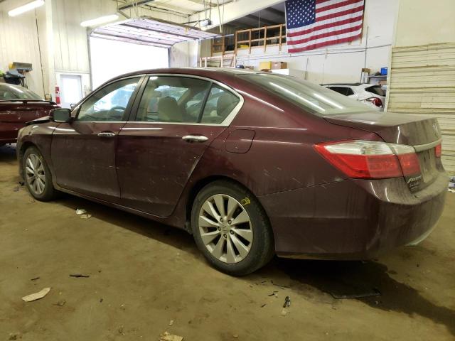 1HGCR2F81FA009631 - 2015 HONDA ACCORD EXL BURGUNDY photo 2