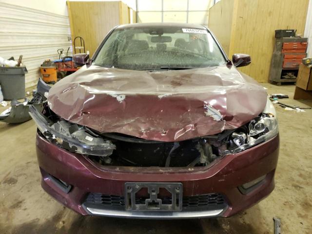 1HGCR2F81FA009631 - 2015 HONDA ACCORD EXL BURGUNDY photo 5